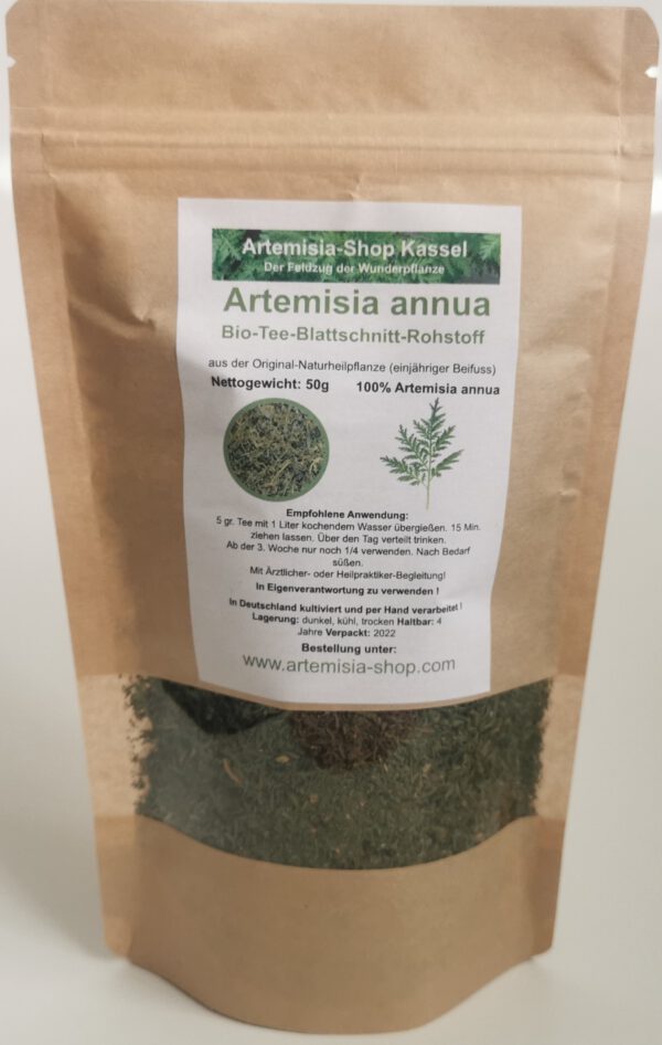 Artemisia annua Bio-Tee-Blattschnitt-Rohstoff - 50 g